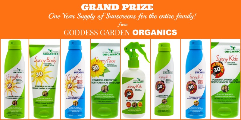 GoddessGarden sunscreen #giveaway #natural #sunscreen